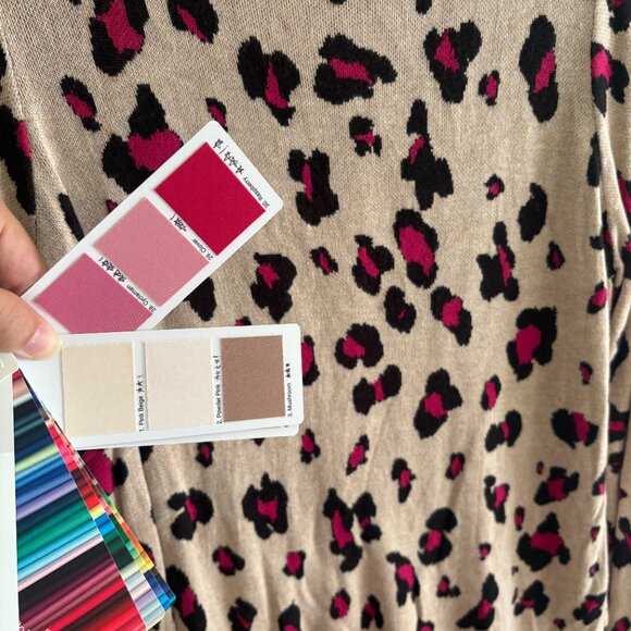 Chico's pink leopard sweater - Picture 3 of 3